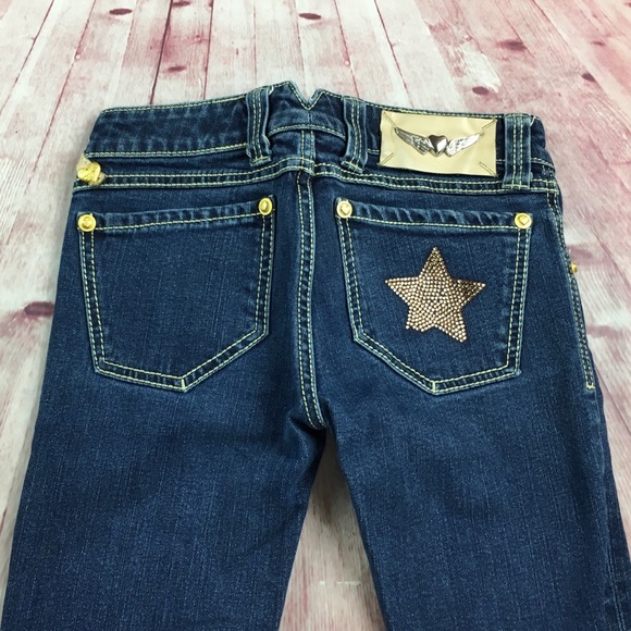 ☮️Twisted❤️Heart Bootcut Jean size 25 - Picture 7 of 8